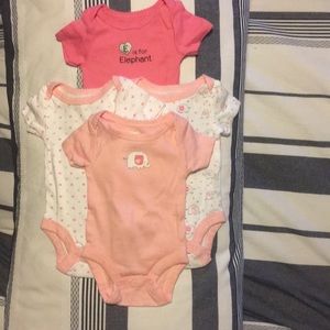 6 piece newborn baby girl bodysuits and pants